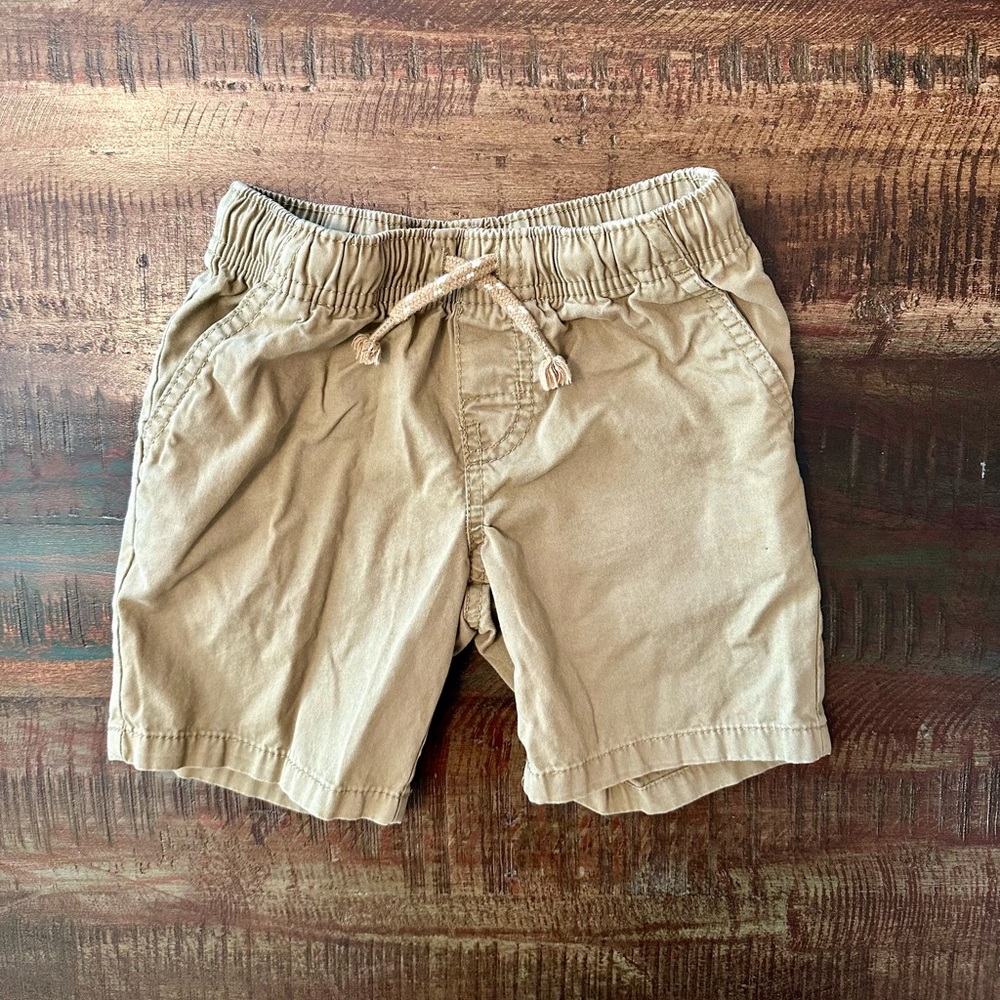 Cat & Jack Khaki Elastic Shorts